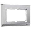 Рамка для двойной розетки Werkel Stark серебряный матовый