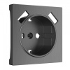 Накладка для розетки USB Werkel графит рифленый