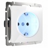 Розетка с подсветкой Werkel белый