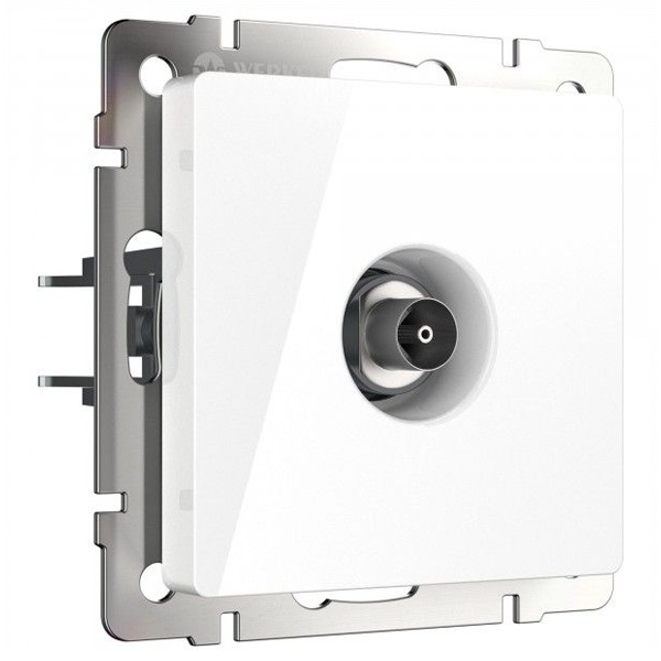 ТВ-розетка оконечная Werkel белый