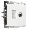 Розетка ТВ+Ethernet RJ-45 6 cat.Werkel белый