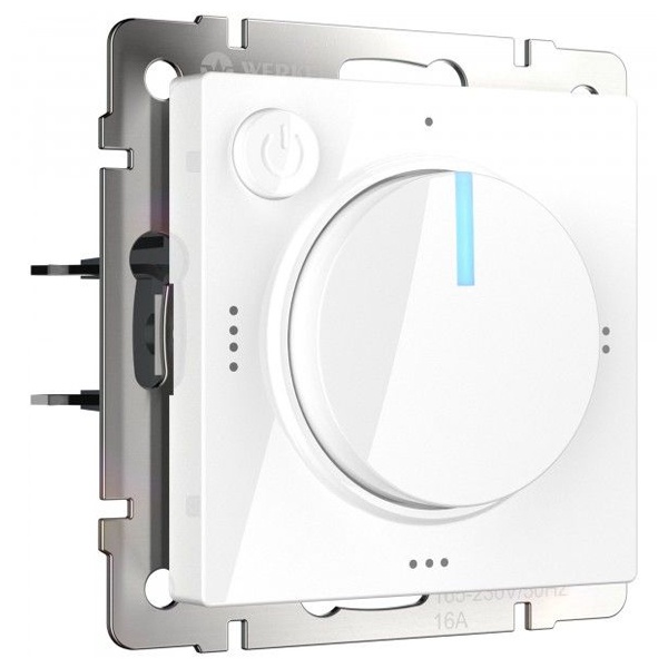 Терморегулятор электромеханический для теплого пола Werkel 16А 3500Вт датчик 2,5м белый