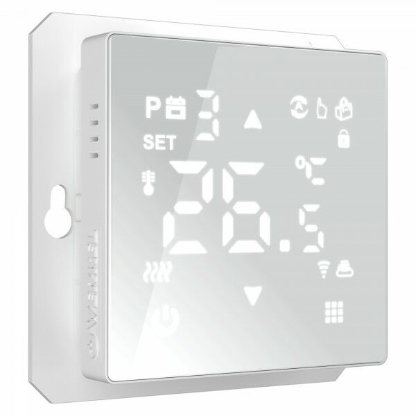 Умный сенсорный терморегулятор  для теплого пола Werkel белый матовый