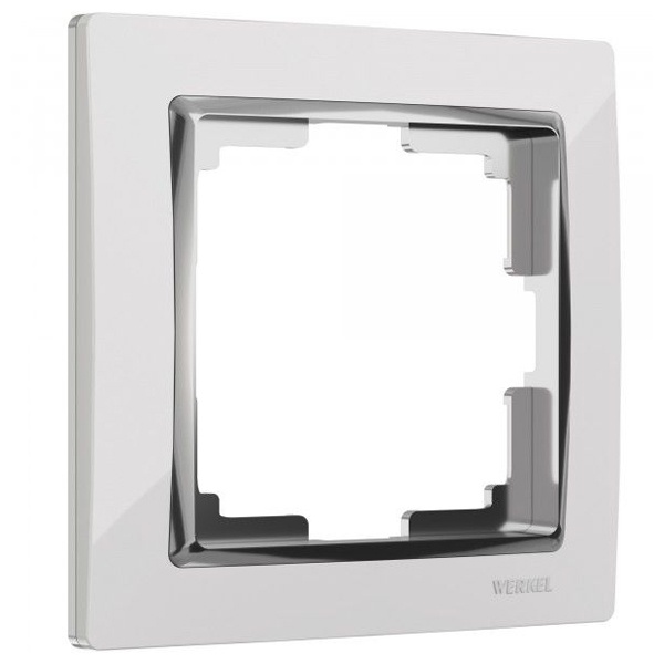 Рамка на 1 пост Werkel Snabb белый/хром