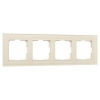 W0041141/ Рамка на 4 поста Werkel Favorit молочный, стекло