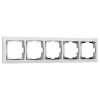Рамка на 5 постов Werkel Snabb белый/хром
