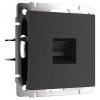 Телефонная розетка RJ-11 Werkel черный матовый
