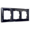 W0031208/ Рамка на 3 поста Werkel Diamant черный
