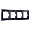 W0041208/ Рамка на 4 поста Werkel Diamant черный