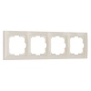 Рамка на 4 поста Werkel Snabb basic слоновая кость (бежевый)