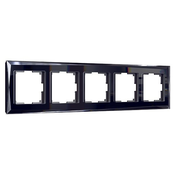 W0051208/ Рамка на 5 постов Werkel Diamant черный
