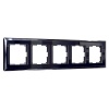 W0051208/ Рамка на 5 постов Werkel Diamant черный