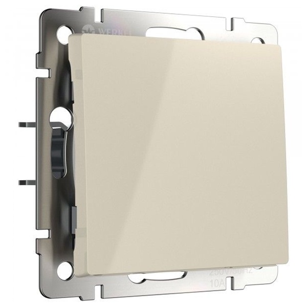 Выключатель одноклавишный Werkel слоновая кость (бежевый)