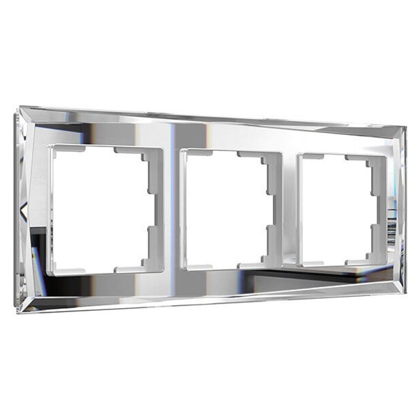 W0031220/ Рамка на 3 поста Werkel Diamant (зеркальный)