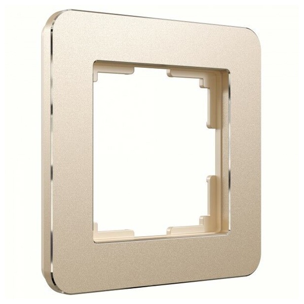 Рамка на 1 пост Werkel Platinum шампань