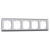 Рамка на 5 постов Werkel Stream серебряный