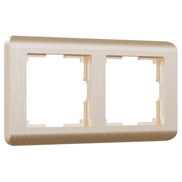 Рамка на 2 поста Werkel Stream шампань