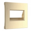 Накладка для двойной розетки Еthernet RJ-45 Werkel шампань рифленый