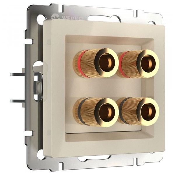 Акустическая розетка Werkel слоновая кость (бежевый)