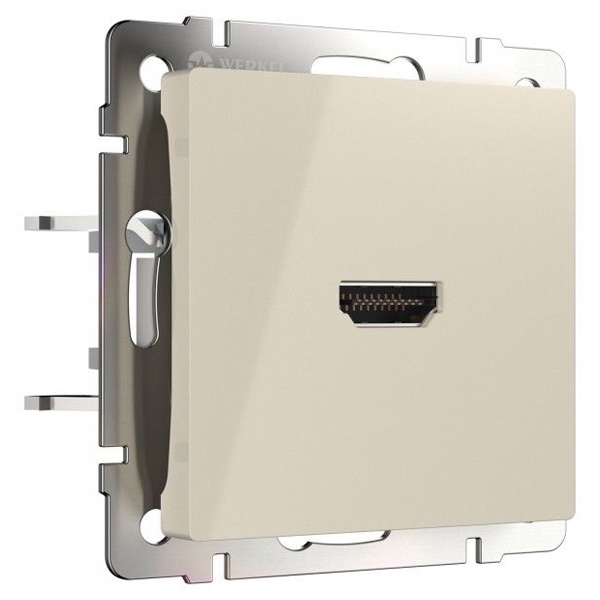 Розетка HDMI Werkel слоновая кость (бежевый)
