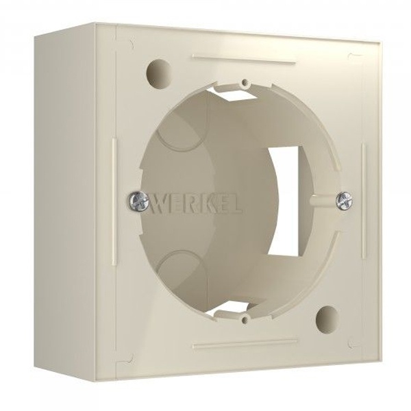 Коробка для накладного монтажа Werkel кроме коллекций Acrylic и Stream слоновая кость (бежевый)