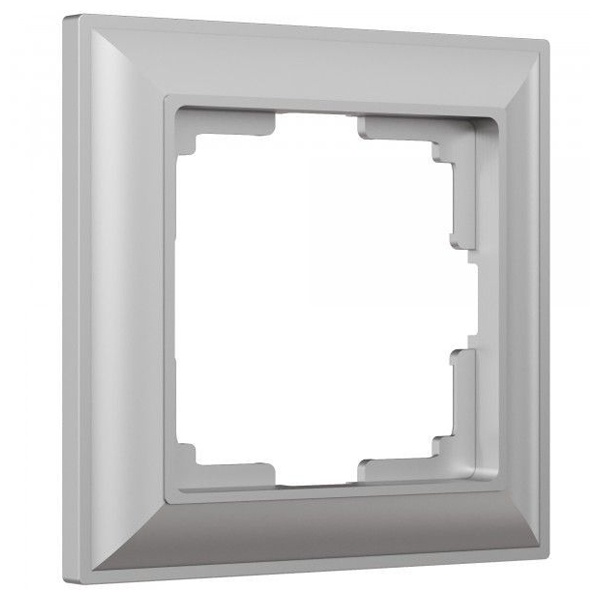 Рамка на 1 пост Werkel Fiore серебряный