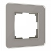 W0012417/ Рамка на 1 пост Werkel Elite дымчатый, стекло