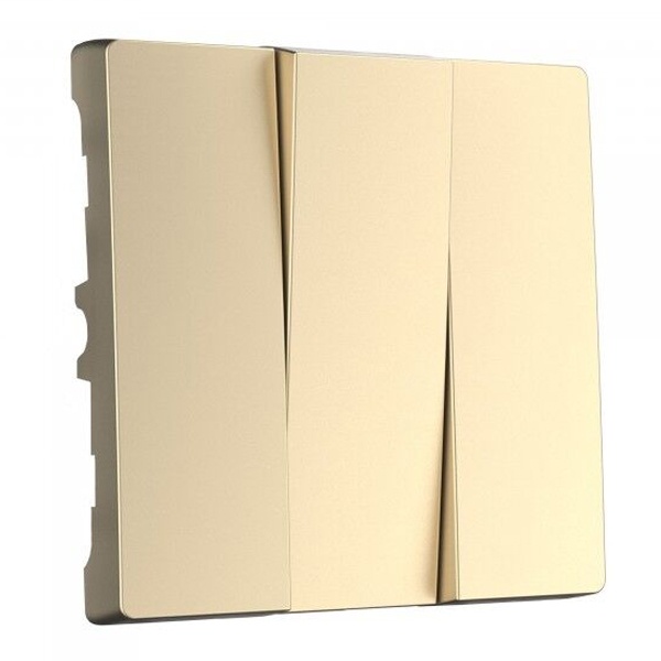 Набор клавиш для выключателя трехклавишного Werkel шампань