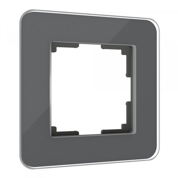 W0012440/ Рамка на 1 пост Werkel Elite графит, стекло