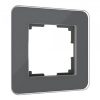 W0012440/ Рамка на 1 пост Werkel Elite графит, стекло