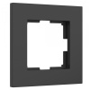 Рамка на 1 пост Werkel Slab черный софт