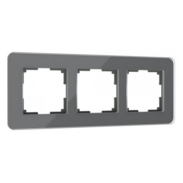 W0032440/ Рамка на 3 поста Werkel Elite графит, стекло