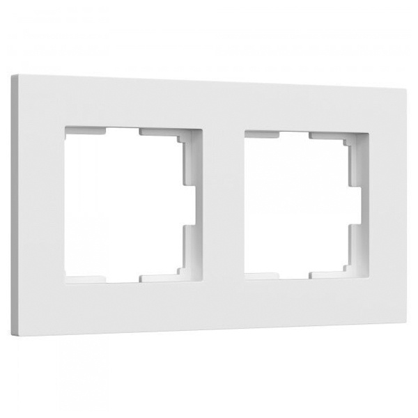 Рамка на 2 поста Werkel Slab белый софт