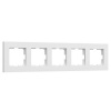 Рамка на 5 постов Werkel Slab белый софт