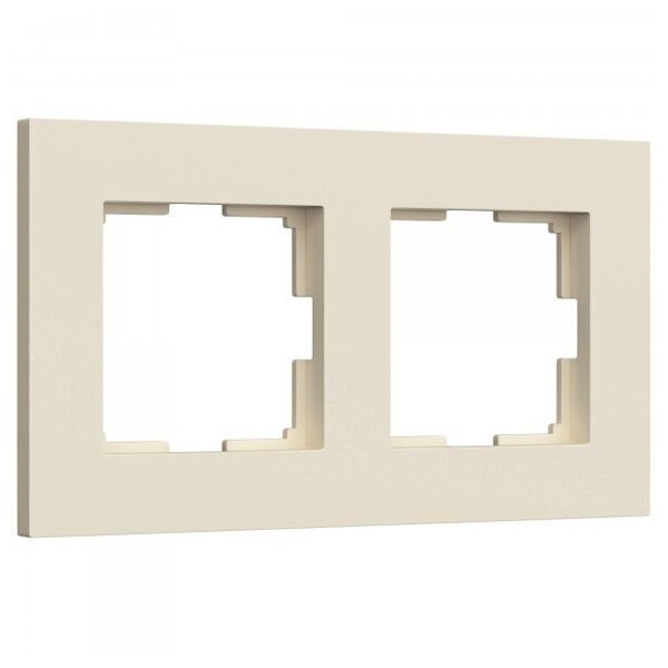Рамка на 2 поста Werkel Slab айвори софт