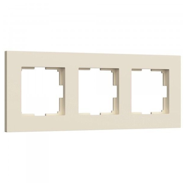 Рамка на 3 поста Werkel Slab айвори софт