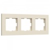 Рамка на 3 поста Werkel Slab айвори софт
