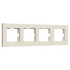 Рамка на 4 поста Werkel Slab айвори софт