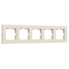 Рамка на 5 постов Werkel Slab айвори софт