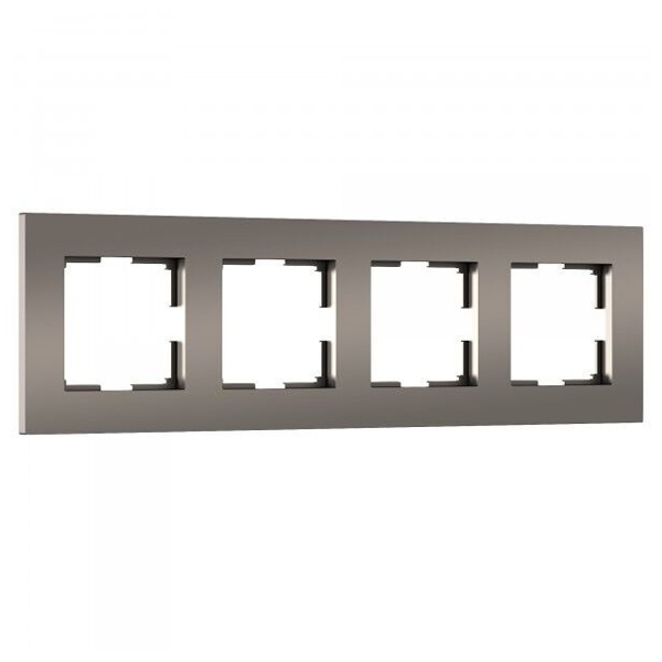 Рамка на 4 поста Werkel Slab бронза софт