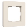 Рамка на 1 пост Werkel Split айвори/белый  soft-touch