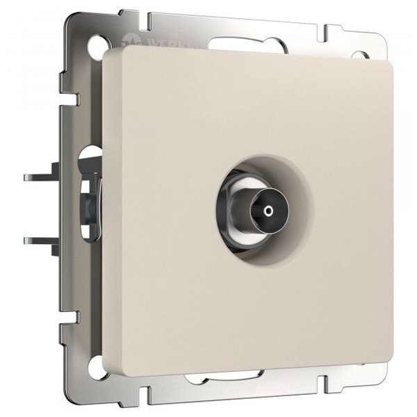 ТВ-розетка оконечная Werkel айвори матовый