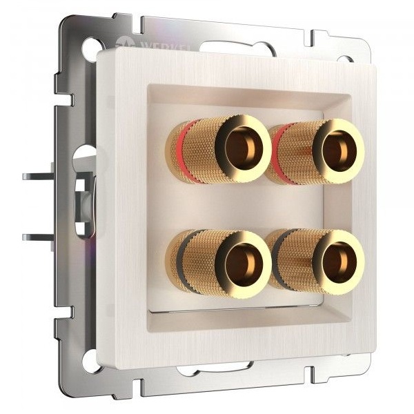 Акустическая розетка Werkel перламутровый рифленый