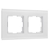 W0023101/ Рамка на 2 поста Werkel Senso белый, стекло soft-touch