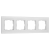 W0043101/ Рамка на 4 поста Werkel Senso белый, стекло soft-touch