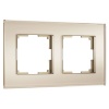 W0023111/ Рамка на 2 поста Werkel Senso шампань, стекло soft-touch