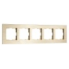 Рамка на 5 постов  Werkel AluMax шампань