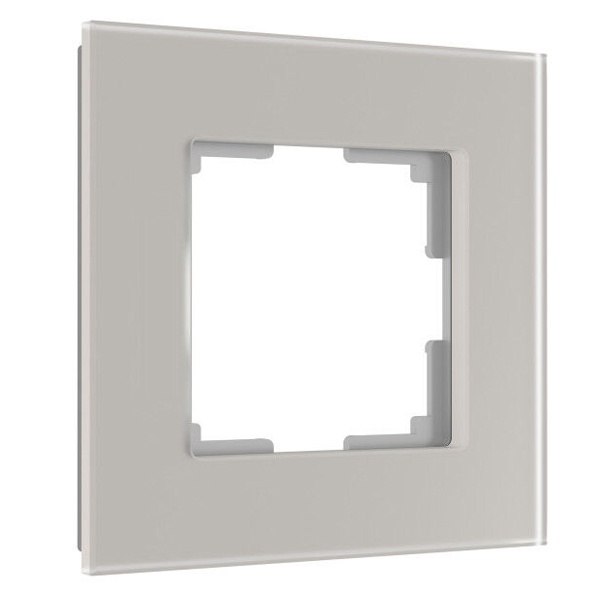 W0013117/ Рамка на 1 пост Werkel Senso дымчатый, стекло soft-touch