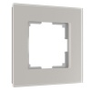 W0013117/ Рамка на 1 пост Werkel Senso дымчатый, стекло soft-touch