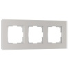 W0033117/ Рамка на 3 поста Werkel Senso дымчатый, стекло soft-touch